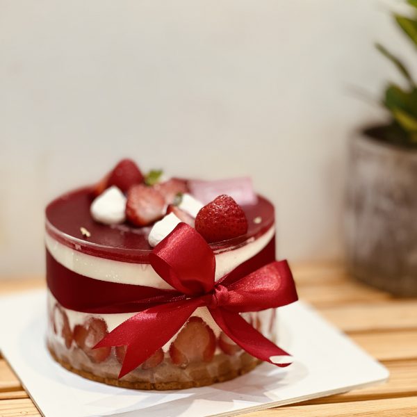 紅緞莓語蛋糕